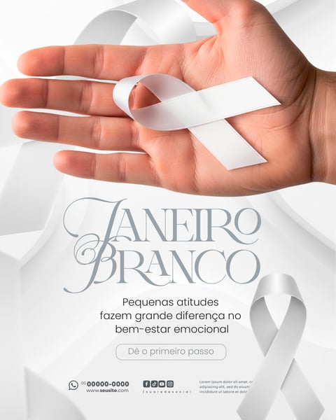 MÊS DE CONSCIENTIZAÇÃO SOBRE SAÚDE MENTAL JANEIRO BRANCO SOCIAL MEDIA PSD EDITÁVEL 7