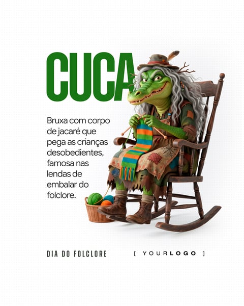 CUCA DIA DO FOLCLORE SOCIAL MEDIA PSD EDITÁVEL