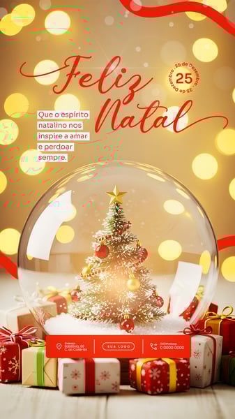 FELIZ NATAL 25 DE DEZEMBRO SOCIAL MEDIA PSD EDITÁVEL 33