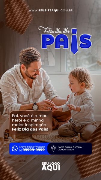 STORY - FELIZ DIA DOS PAIS | SOCIAL MEDIA | PSD EDITÁVEL