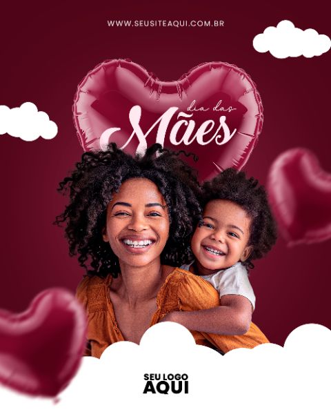 FEED VERTICAL - DIA DAS MÃES | PSD EDITÁVEL