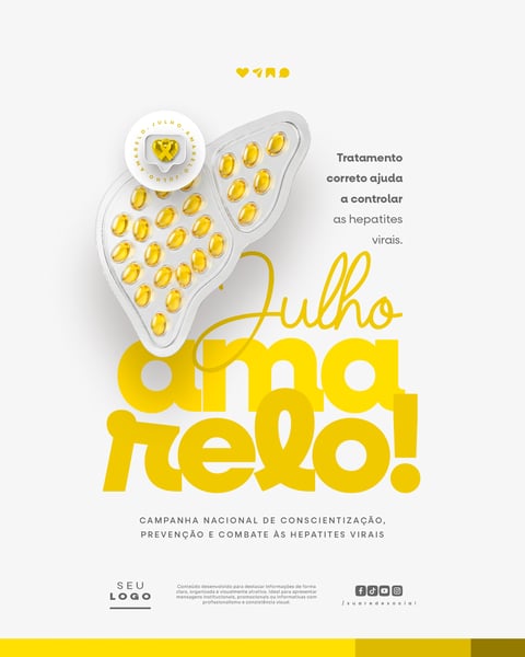 JULHO AMARELO CAMPANHA DE PREVENÇÃO E COMBATE ÀS HEPATITES VIRAIS SOCIAL MEDIA PSD EDITÁVEL 5