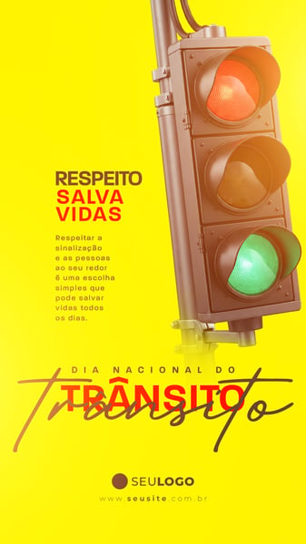 STORY SOCIAL MEDIA DIA NACIONAL DO TRÂNSITO PSD EDITÁVEL 02