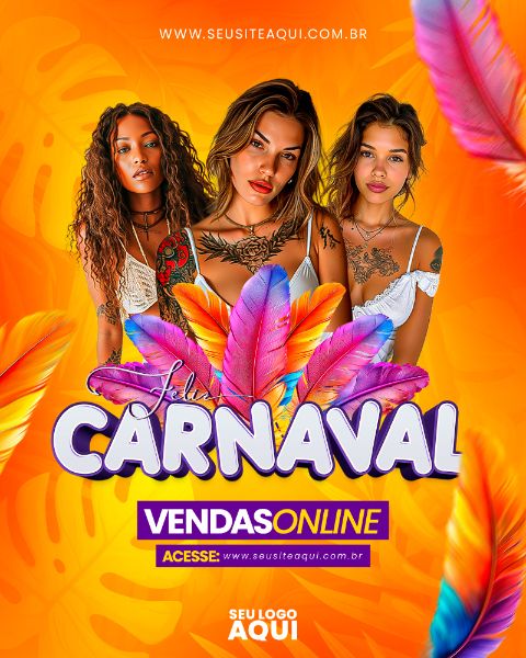 FEED - CARNAVAL | CARNIVAL | FESTA | PSD EDITÁVEL
