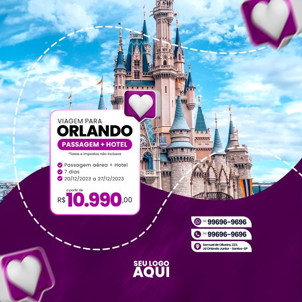 AGÊNCIA DE VIAGENS, TURISMO, VIAJAR | SOCIAL MEDIA | PSD EDITÁVEL