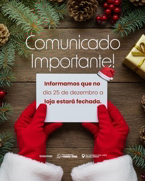 COMUNICADO IMPORTANTE DE NATAL
