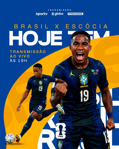 FUTEBOL COPA ENDRICK BRASIL X ESCÓCIA PSD EDITÁVEL