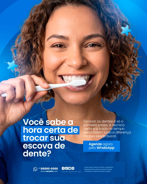 CLÍNICA ODONTOLÓGICA SOCIAL MEDIA PSD EDITÁVEL 3