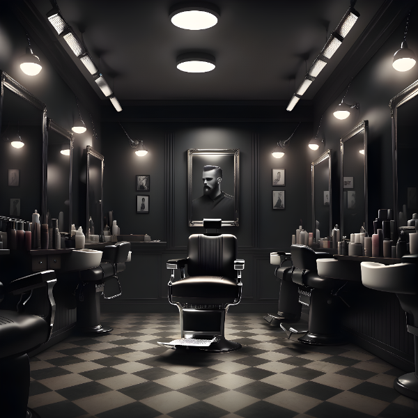 SALÃO DE BARBEARIA - BACKGROUND PARA COMPOSIÇÃO