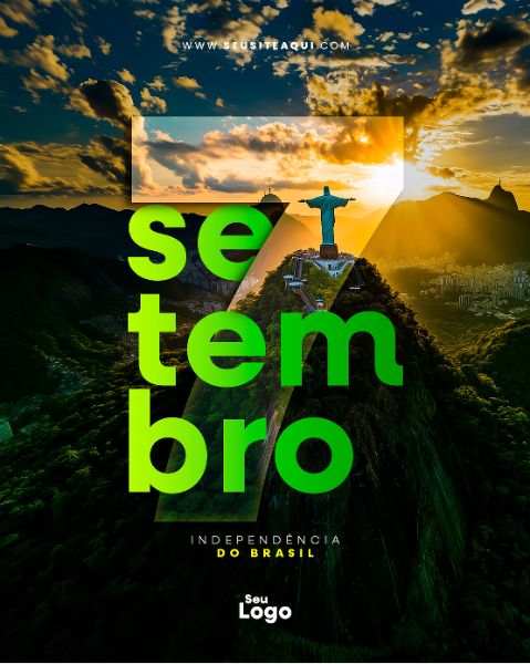 FEED VERTICAL - DIA DA INDEPENDÊNCIA DO BRASIL | SOCIAL MEDIA | PSD EDITÁVEL