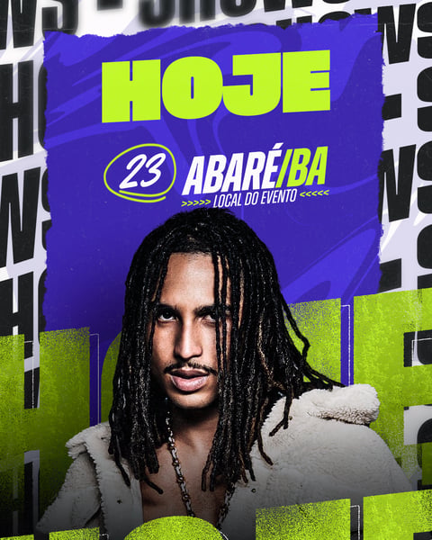 FLYER AGENDA DE SHOWS FEED PSD EDITÁVEL