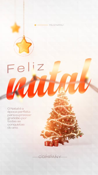 FELIZ NATAL 25 DE DEZEMBRO BOAS FESTAS FLYER SOCIAL MEDIA PSD EDITÁVEL 5 STORY