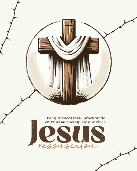 PÁSCOA JESUS CRISTO MINIMALISTA SOCIAL MEDIA