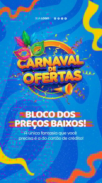 SOCIAL MEDIA CARNAVAL DE OFERTAS FOLIA DE OFERTAS STORY