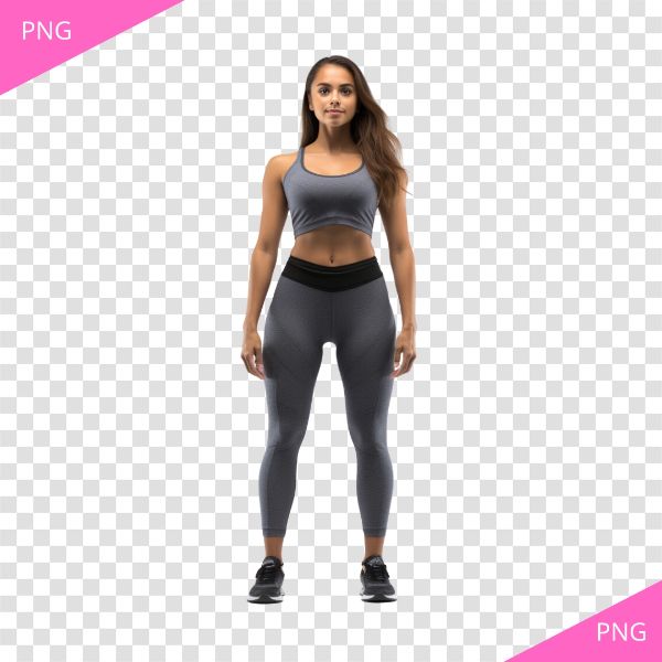 MULHER COM ROUPA DE ACADEMIA PNG