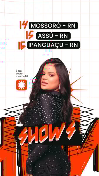 FLYER AGENDA SEMANAL DANIEZE SANTIAGO STORY PSD EDITÁVEL