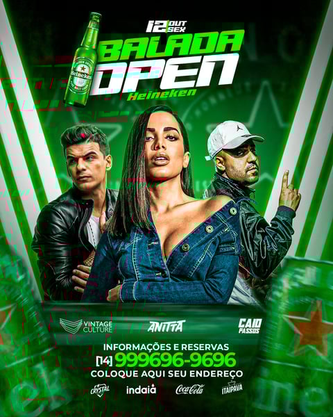 FLYER BALADA OPEN - ANITTA, CAIO, VINTAGE CULTURE