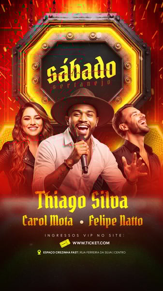 FLYER EVENTOS ARTISTAS SHOWS FESTA SOCIAL MEDIA PSD EDITÁVEL 23