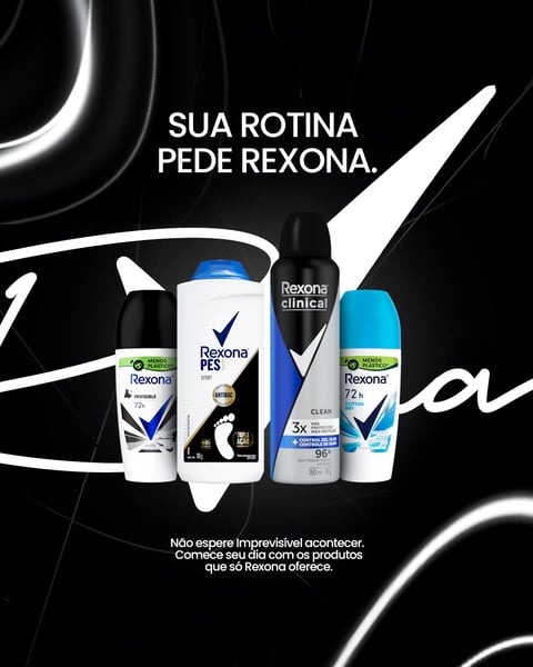 SOCIAL MEDIA CAMPANHA PUBLICITÁRIA REXONA PSD EDITÁVEL FEED 4