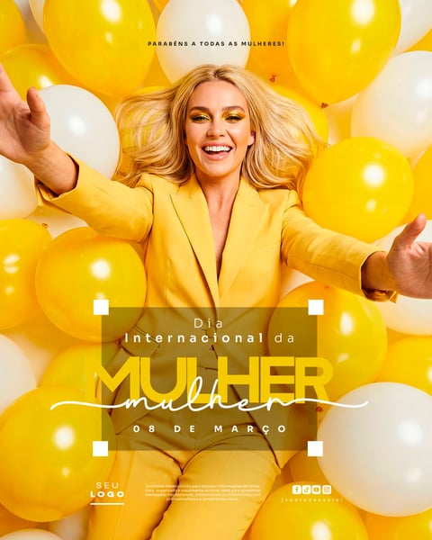 DIA INTERNACIONAL DA MULHER 08 DE MARÇO SOCIAL MEDIA PSD EDITÁVEL 5
