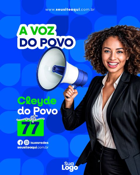 FEED VERTICAL - CAMPANHA POLITICA - SOCIAL MEDIA | PSD EDITÁVEL