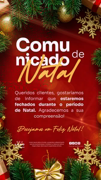 COMUNICADO / AVISO  NATAL