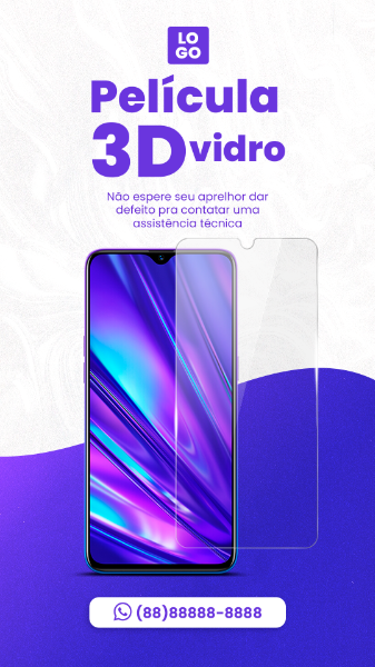 STORY PELÍCULA 3D DE VIDRO - ASSISTÊNCIA TÉCNICA