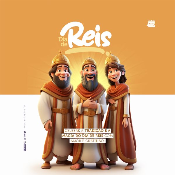 DIA DOS REIS MAGOS - SOCIAL MEDIA