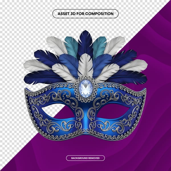 MÁSCARA DE CARNAVAL FESTA BRASIL PNG COMPOSIÇÃO 59 EDITADO