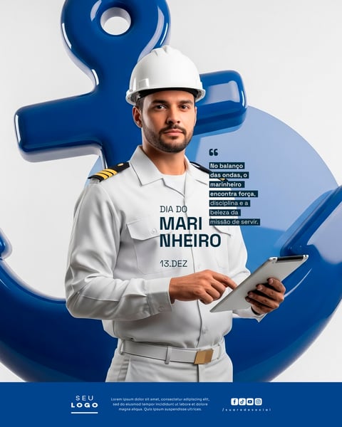 DIA DO MARINHEIRO 13 DE DEZEMBRO SOCIAL MEDIA PSD EDITÁVEL 2