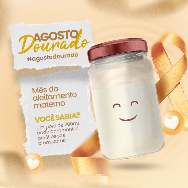 UM POTE DE 200ML PODE AMAMENTAR - AGOSTODOURADO
