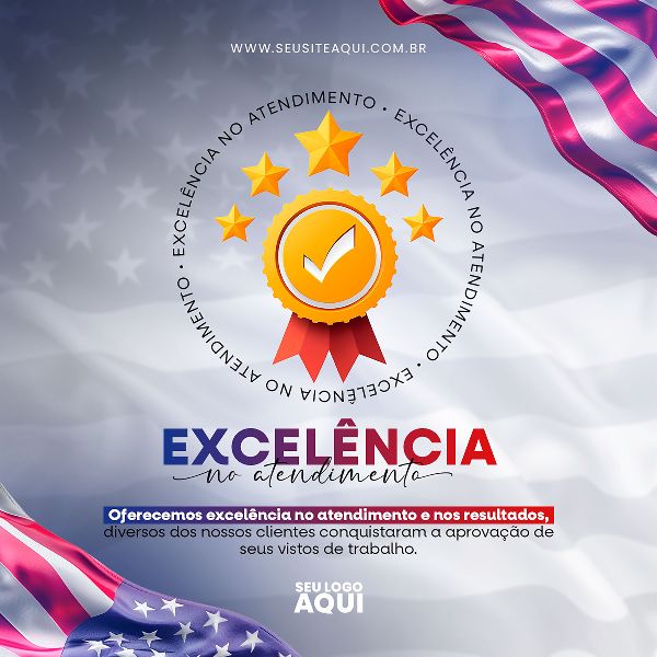 VISTO AMERICANO | INTERCÂMBIO | PSD EDITÁVEL