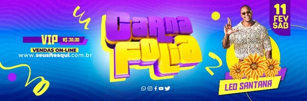 BANNER CARNAFOLIA LÉO SANTANA