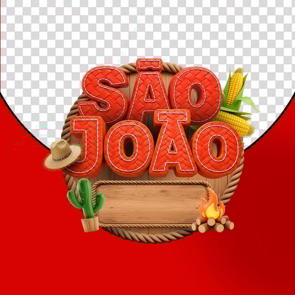 SELO 3D FESTA JUNINA, SÃO JOÃO, ARRAIÁ