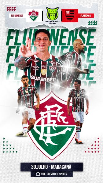 FLYER ESPORTIVO BRASILEIRÃO FLUMINENSE STORIES