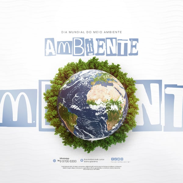 05 DE JUNHO - DIA MUNDIAL DO MEIO AMBIENTE SOCIAL MEDIA PSD EDITÁVEL