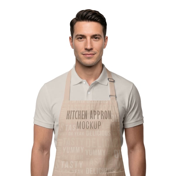 AVENTAL MASCULINO MOCKUP PSD EDITÁVEL