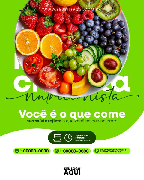 FEED | NUTRICIONISTA | DIETA | ALIMENTAÇÃO | PSD EDITÁVEL