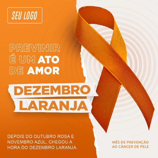 PREVINIR É UM ATO DE AMOR DEZEMBRO LARANJA