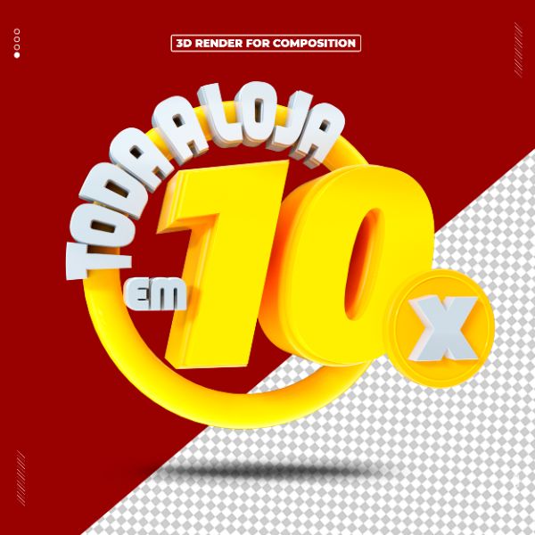 SELO 3D TODA A LOJA EM 10X