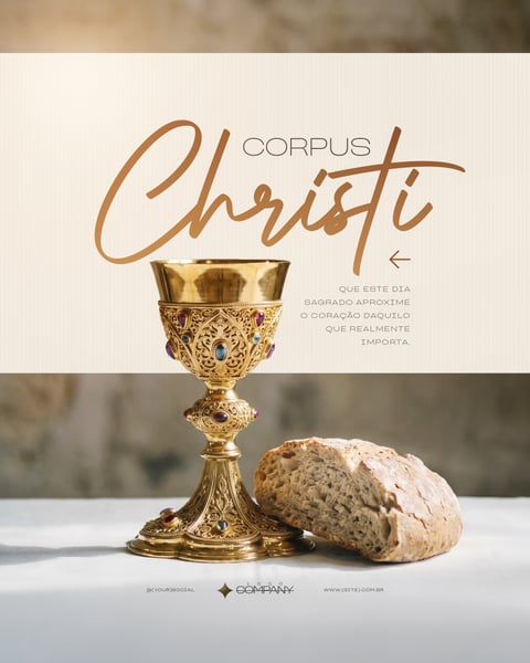 CELEBRAÇÃO DE CORPUS CHRISTI IGREJA CATÓLICA SOCIAL MEDIA PSD EDITÁVEL 1