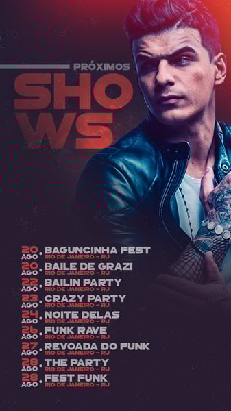 PRIÓXIMOS SHOWS STORY