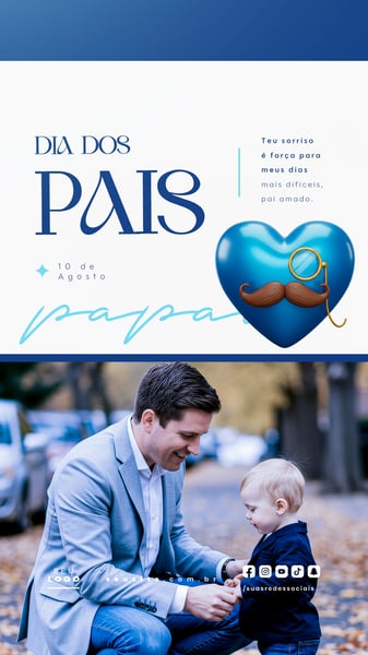 DIA DOS PAIS AGOSTO SOCIAL MEDIA POST EDITÁVEL STORY 41