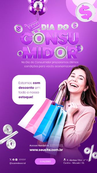 DIA DO CONSUMIDOR VESTUÁRIO OFERTA PROMOÇÃO STORY