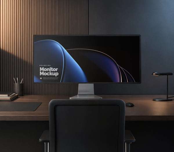 MONITOR EXTRA LARGO MOCKUP PSD EDITÁVEL