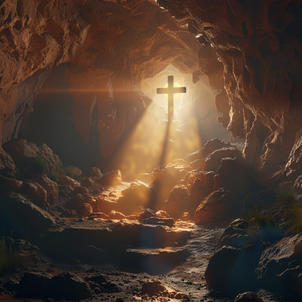 CRUZ REFLETIDA NA LUZ