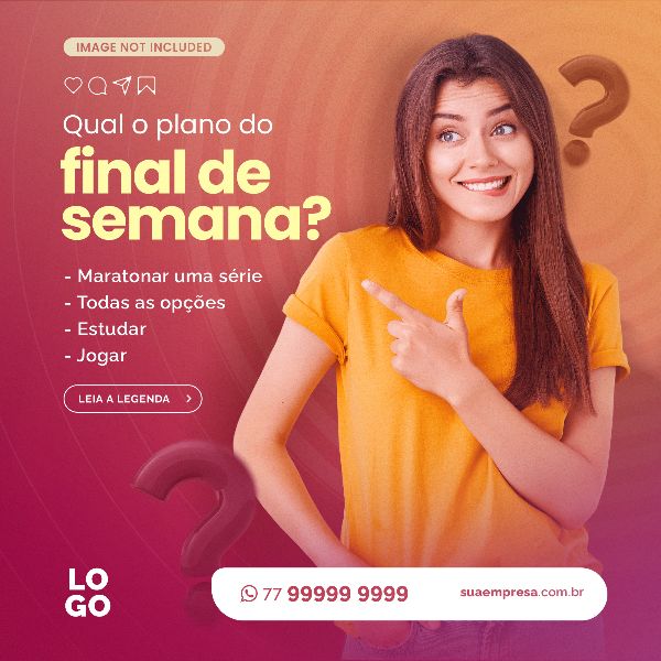 QUAL SEU PLANO PARA O FINAL DE SEMANA - INTERNET