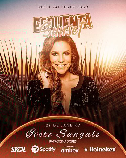 FLYER EVENTO ESQUENTA SUNSET FEED