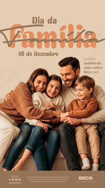 DIA DA FAMÍLIA 08 DE DEZEMBRO STORY SOCIAL MEDIA PSD EDITÁVEL 5