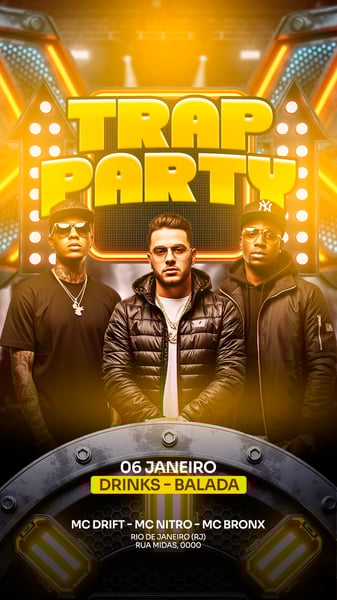 FLYER EVENTO SHOW TRAP PARTY PSD STORY 41
